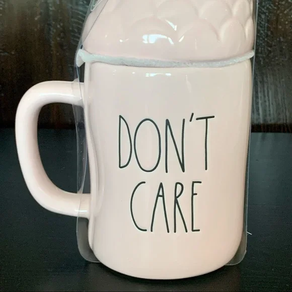 Rae Dunn MERMAID HAIR DON’T CARE Double Sided Ceramic Topper Mug - Picture 10 of 14